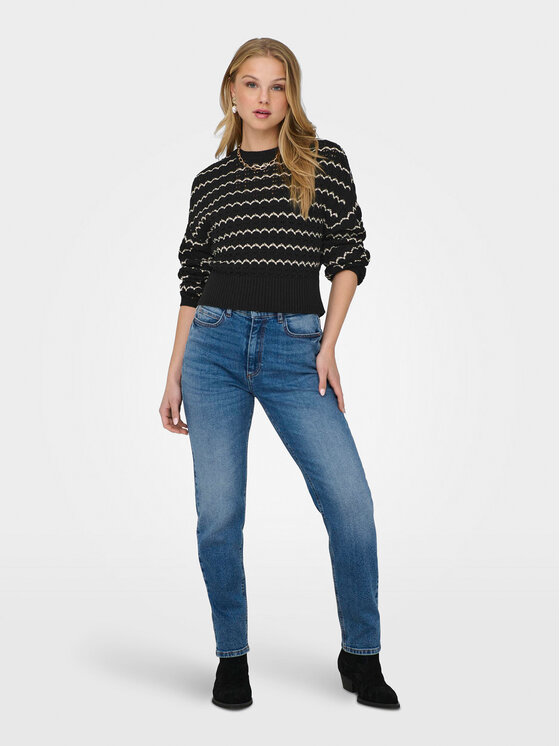 ONLY ONLY Sweter Asa 15310527 Czarny Regular Fit