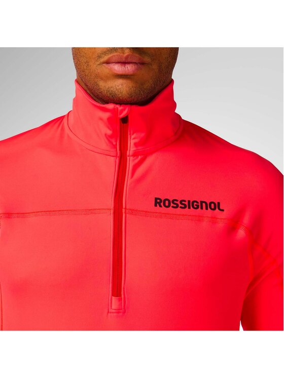 Rossignol Rossignol Bluza techniczna M Hero Half Zip First Layer Czerwony Slim Fit