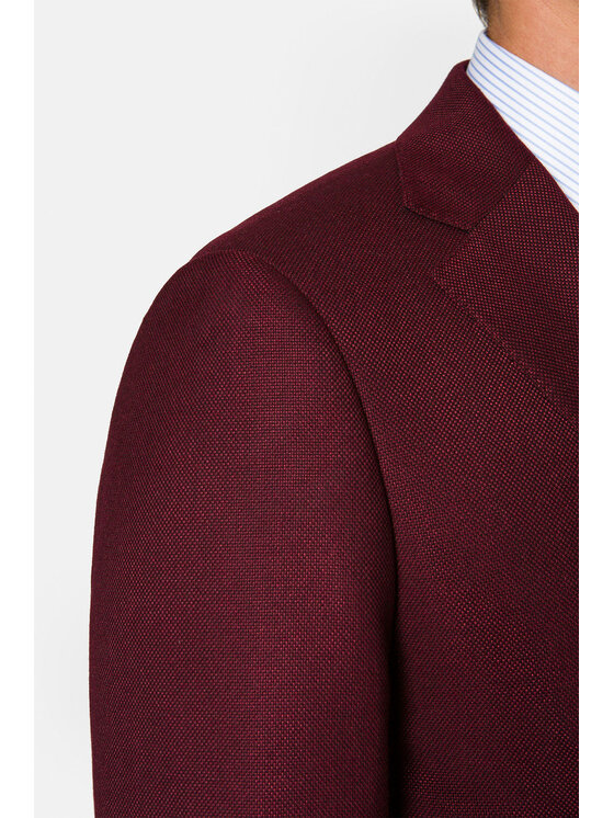 Lancerto Lancerto Garnitur Norwich Bordowy Regular Fit