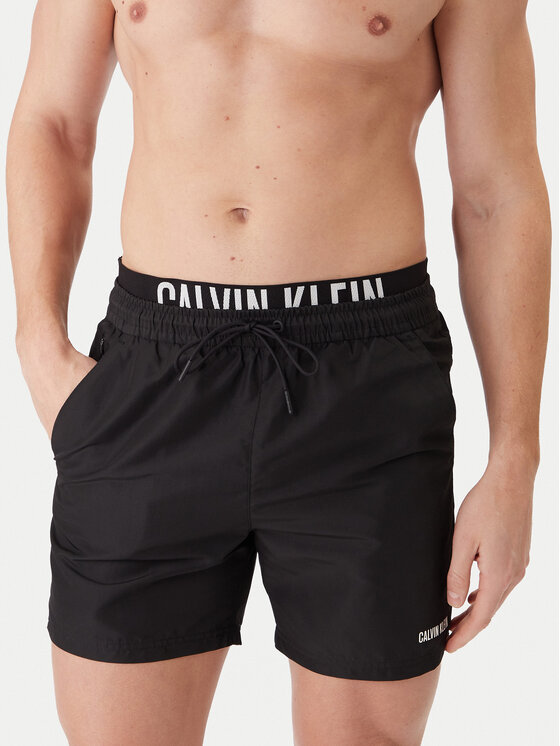 Calvin Klein Swimwear Calvin Klein Swimwear Peldšorti LV00N61015 Melns Regular Fit