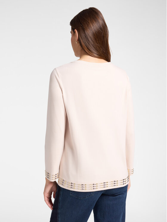 Elena Mirò Elena Mirò T-shirt G274Z000416N002 Écru Regular Fit