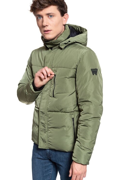 Wrangler Wrangler Giubbotto invernale Protector Jacket Verde Regular Fit