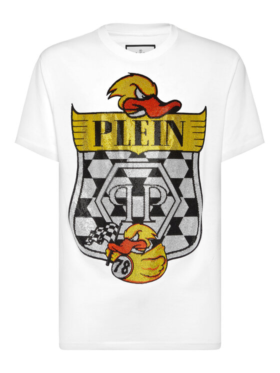 PHILIPP PLEIN PHILIPP PLEIN T-Shirt 23519 Biały Regular Fit