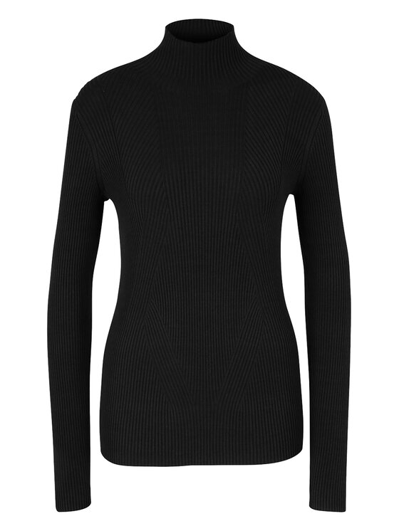 JOOP! JOOP! Bluză cu gât 58 JW224KN166 30033369 Negru Regular Fit