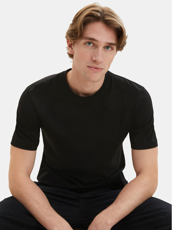 Tom Tailor Tom Tailor Комплект футболок 1037741 Чорний Regular Fit