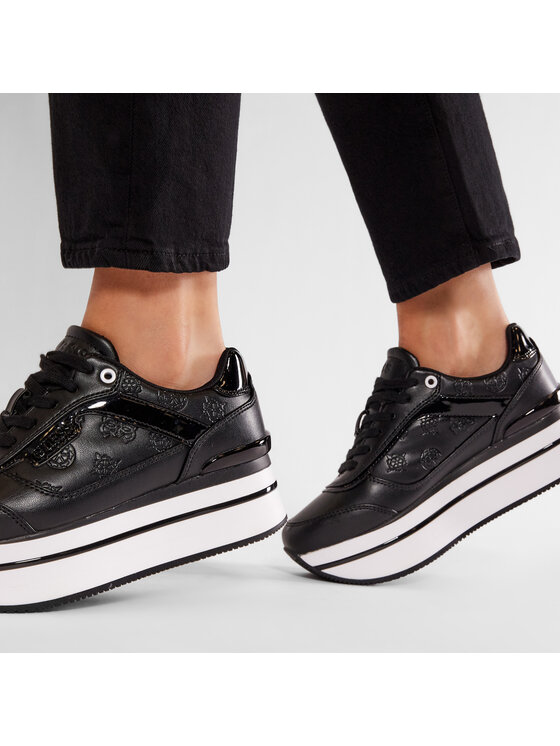 Guess Guess Sneakersy Hansin FL5HNS PEL12 Czarny