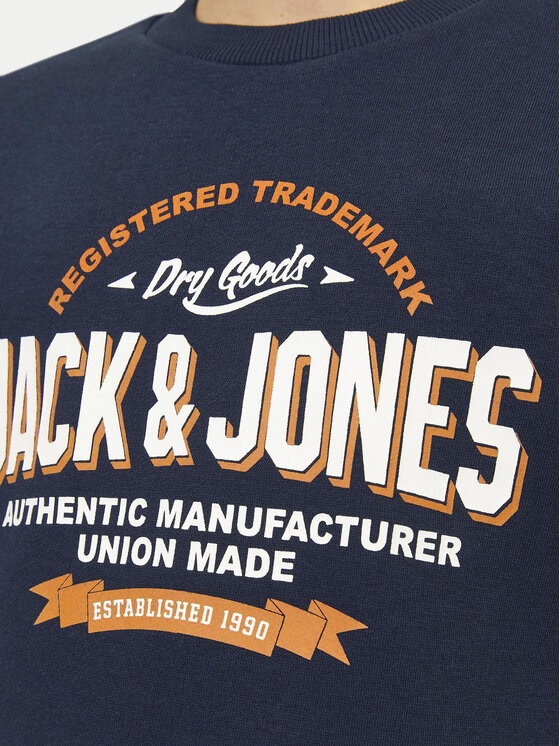 Jack&Jones Junior Jack&Jones Junior Majica dugih rukava Logo 12258840 Tamnoplava Regular Fit