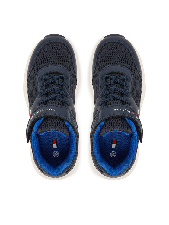 Tommy Hilfiger Tommy Hilfiger Sneakersy Low Cut Lace-Up T3X9-34378-1697 S Granatowy