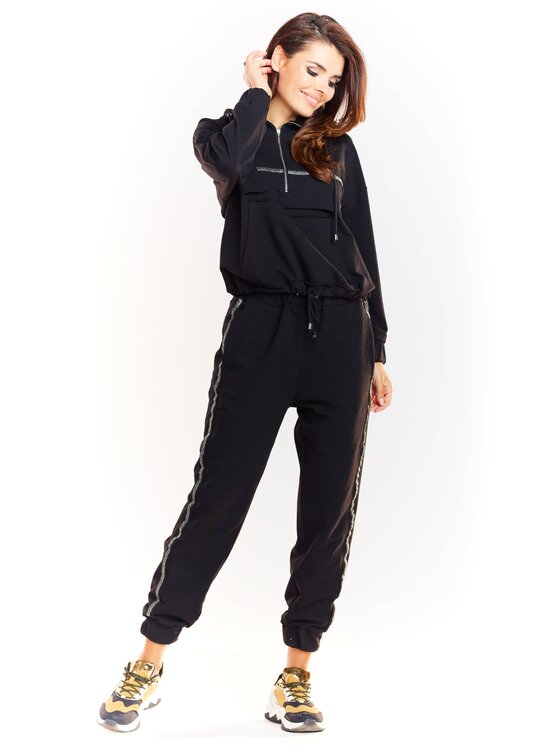Infinite You Infinite You Spodnie damskie M231 Czarny Basic Fit