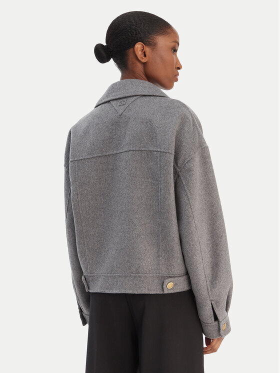 Tommy Hilfiger Tommy Hilfiger Übergangsjacke WW0WW47759 Grau Relaxed Fit