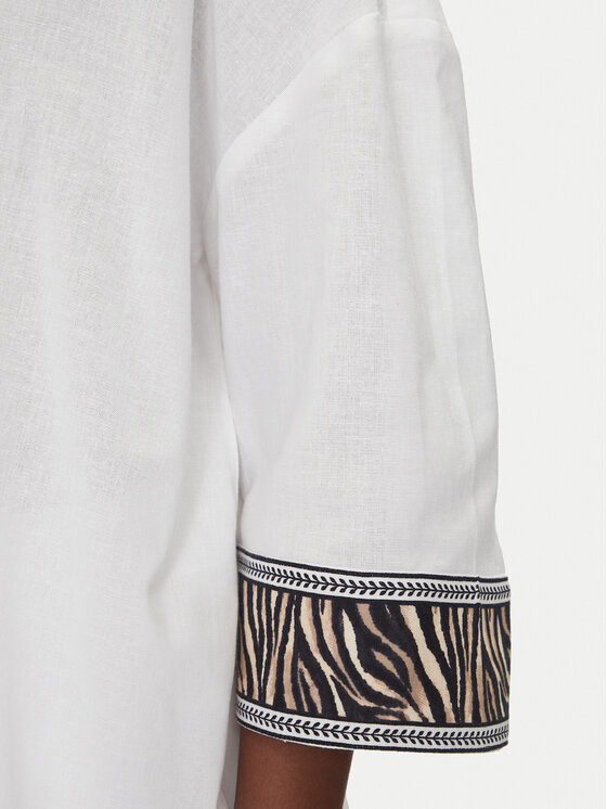 LOLA CASADEMUNT LOLA CASADEMUNT Košile LS2515036 Bílá Relaxed Fit