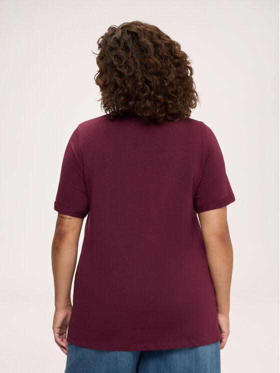 Fiorella Rubino Fiorella Rubino T-shirt G0EPL109369N036 Bordeaux Regular Fit