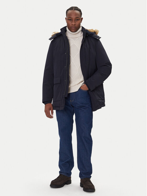 Guess Guess Pūkinė striukė M5BL2G W2712 Tamsiai mėlyna Regular Fit