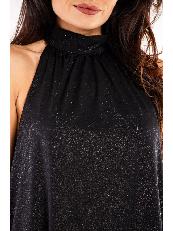 Awama Awama Sukienka wieczorowa A556 Czarny Basic Fit