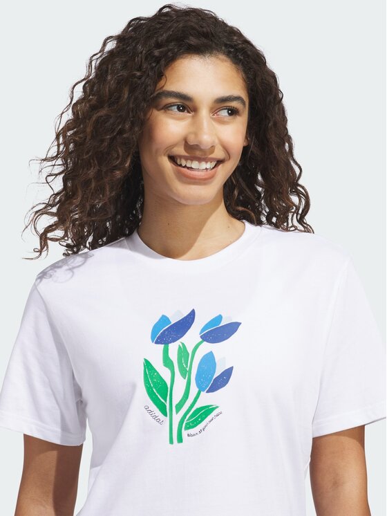 adidas adidas T-Shirt 167502 Biały Regular Fit