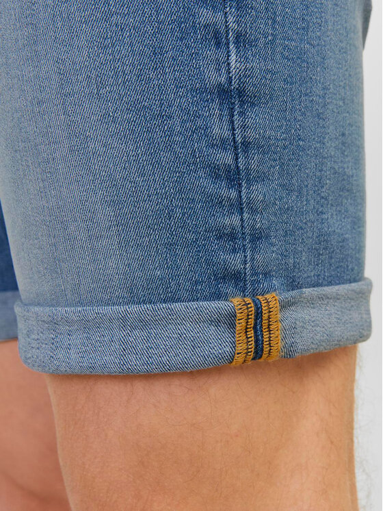 Jack&Jones Jack&Jones Jeans kratke hlače Jjirick 12250488 Modra Regular Fit