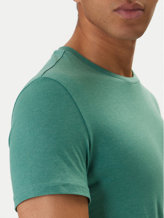 Tommy Jeans Tommy Jeans Majica DM0DM20363 Zelena Slim Fit