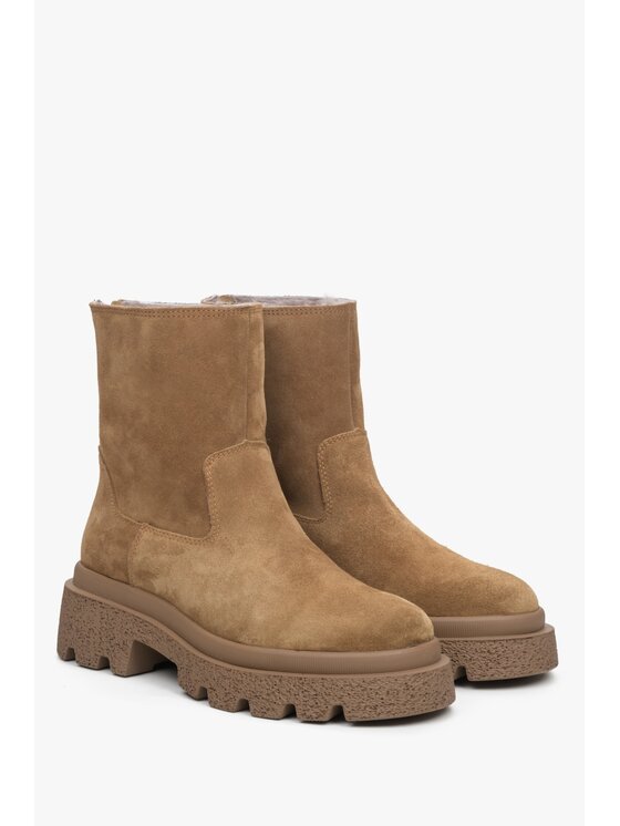 Estro Estro Μποτάκια ER00113955 Καφέ