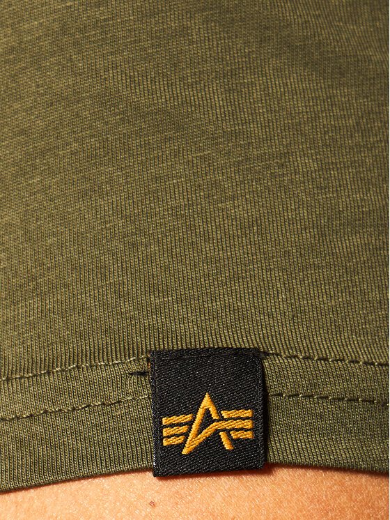 Alpha Industries Alpha Industries T-Shirt Basic 100501 Zelená Regular Fit