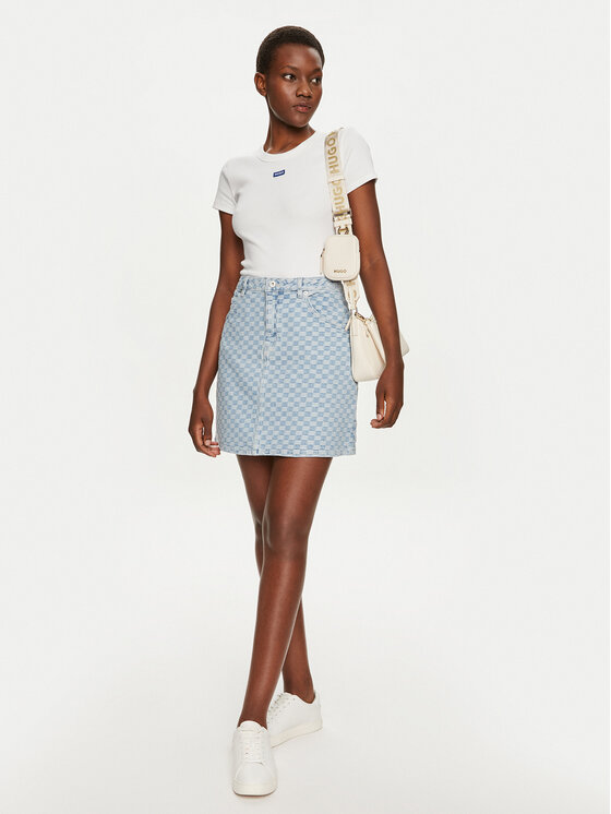 HUGO Hugo T-shirt Easy 50523924 Bijela Slim Fit