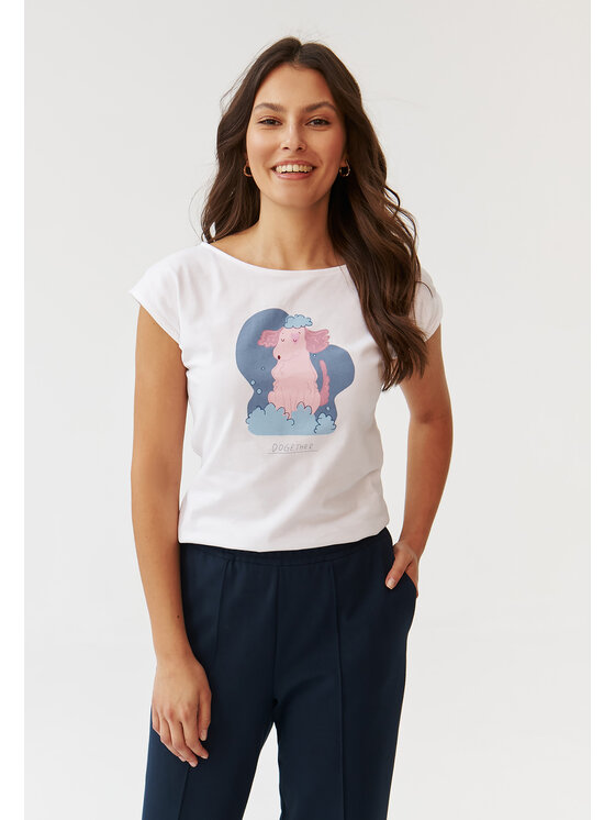 TATUUM TATUUM T-Shirt AMANDA 2 Bílá Classic Fit