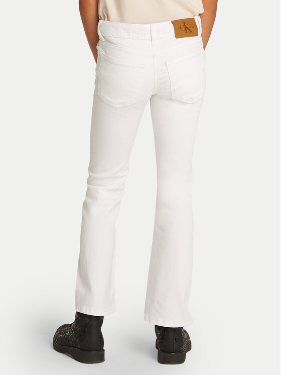 Calvin Klein Jeans Calvin Klein Jeans Jeans hlače IG0IG02840 Bela Flare Fit
