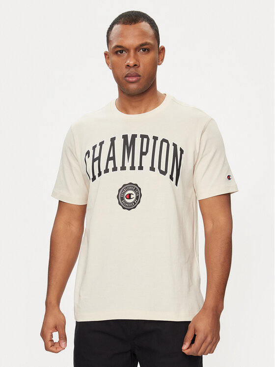 Champion T-krekls 219852 Bēšs Comfort Fit