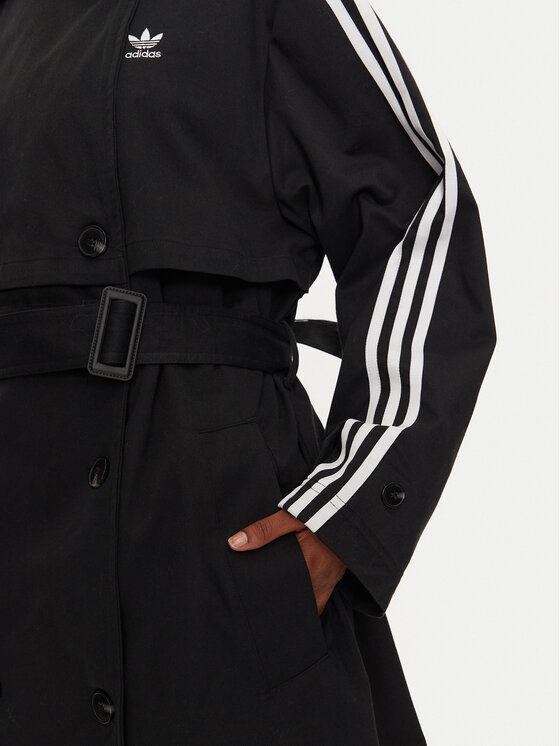adidas adidas Trenčkot adicolor IZ0381 Černá Loose Fit