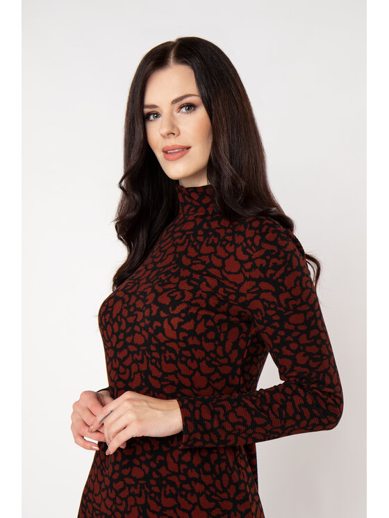 QUIOSQUE QUIOSQUE Každodenné šaty DR2179 Hnedá Regular Fit