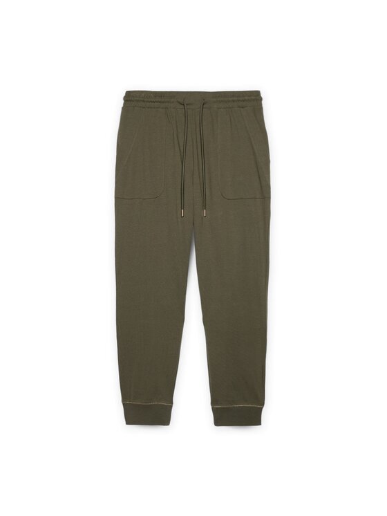Fiorella Rubino Fiorella Rubino Pantaloni di tessuto P828L002185N035 Verde Regular Fit