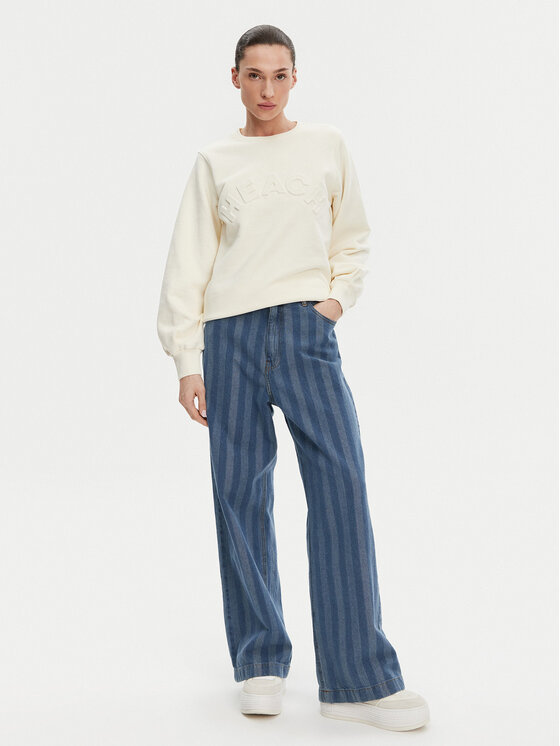 Silvian Heach Silvian Heach Pulóver GPP25112FE Ekru Regular Fit