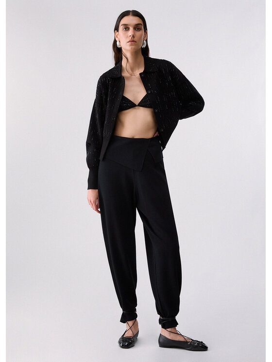 Liu Jo Liu Jo Pantaloni di tessuto CF6245MS55N22222 Nero Regular Fit