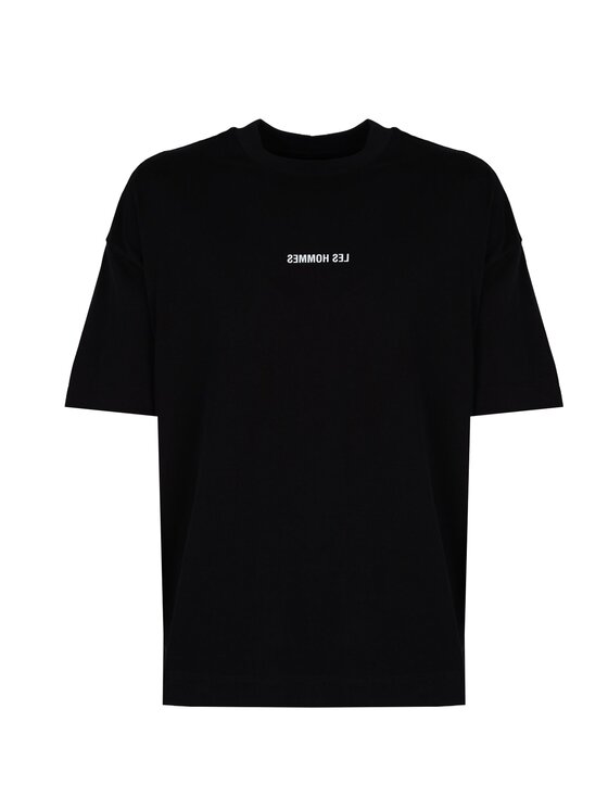 Les Hommes Les Hommes T-Shirt LBT1015700P Černá Oversize