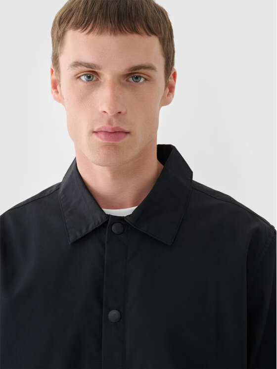 4F 4F Giacca di transizione 4FRSS24TTJAM0887-20S Nero Regular Fit