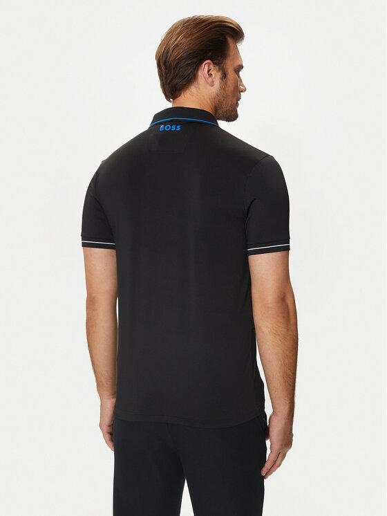 BOSS Boss Polo särk Paul Pro 50506203 Must Slim Fit
