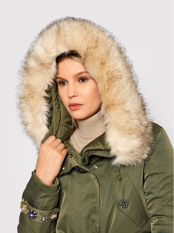 Blugirl Blumarine Blugirl Blumarine Parka RH1265-T8727 Zelena Regular Fit