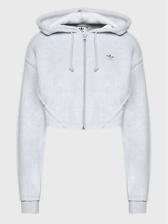adidas adidas Džemperis ar kapuci Loungewear HL9140 Pelēks Relaxed Fit