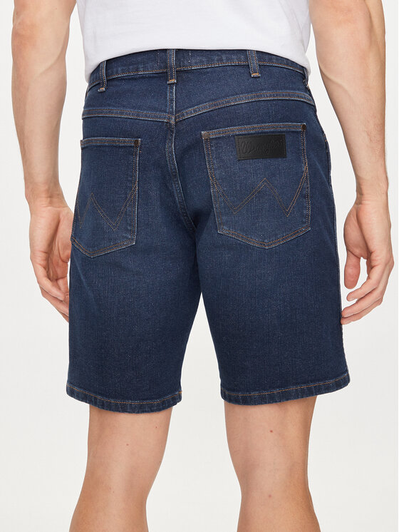 Wrangler Wrangler Pantaloni scurți de blugi 112350820 Albastru Relaxed Fit