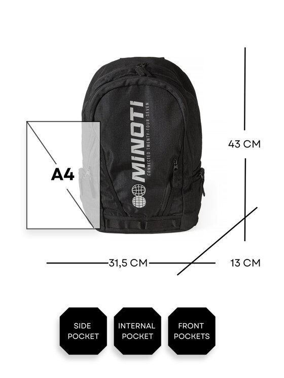 minoti minoti Plecak 33BAG250 Czarny