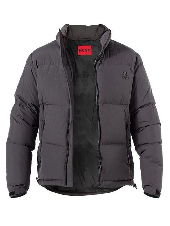 HUGO Hugo Zimní bunda 50496279 10251674 01 023 Šedá Regular Fit