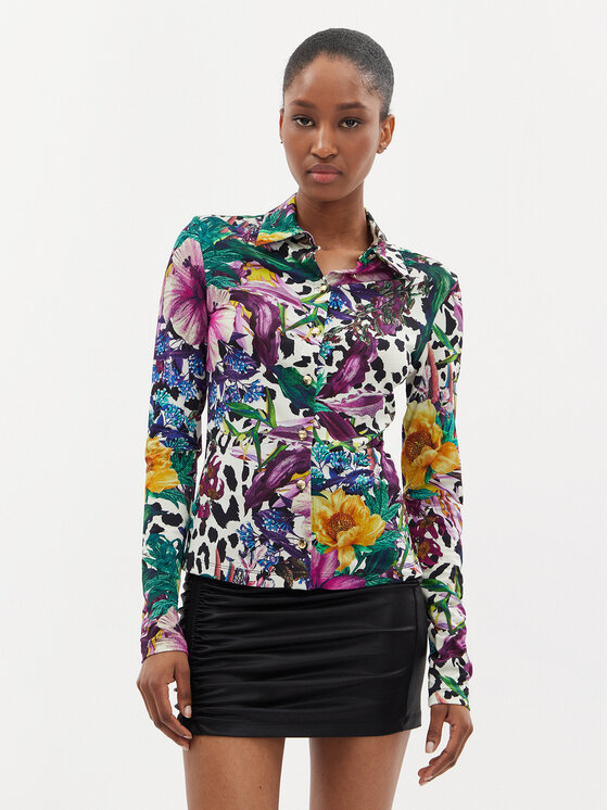 Just Cavalli Košeľa 76PAL228 Farebná Slim Fit