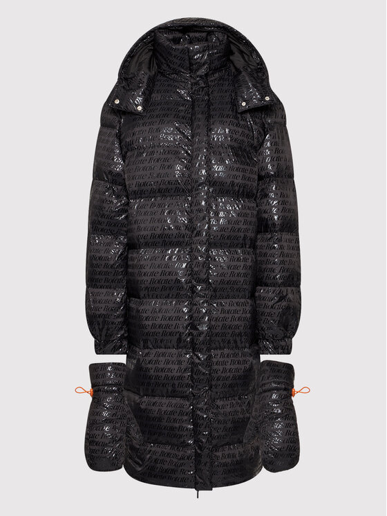 ROTATE ROTATE Kurtka zimowa Tina RT789 Czarny Relaxed Fit