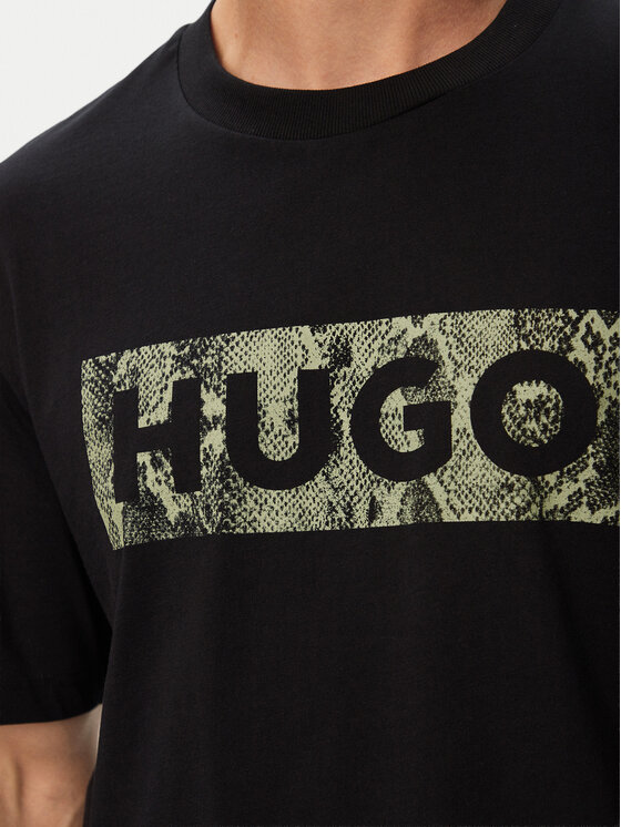 HUGO HUGO Тишърт Nerpient 50566041 Черен Regular Fit