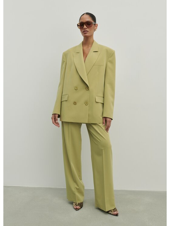 La Mania La Mania Pantalone da abito MOVE 2 Giallo Classic Fit