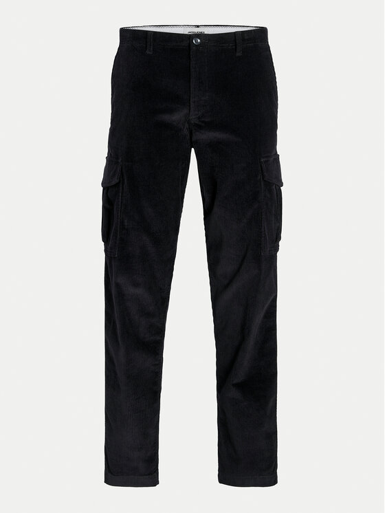 Jack & Jones Junior Jack & Jones Junior Kalhoty z materiálu Kane 12258392 Černá Relaxed Fit
