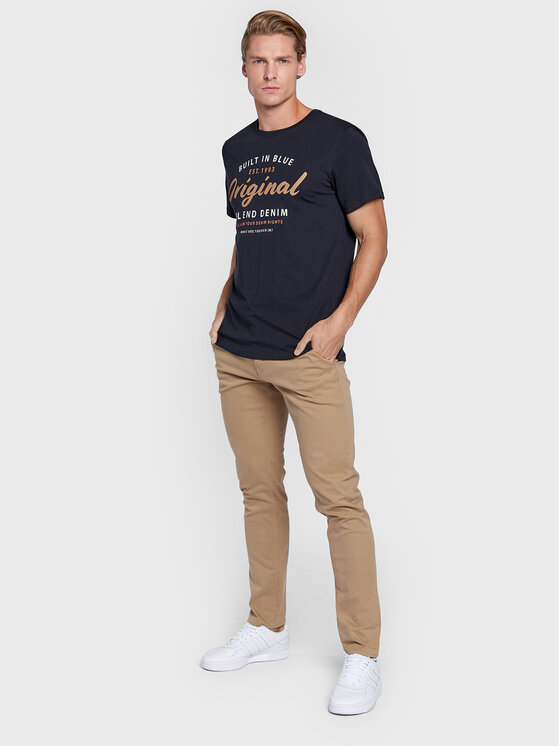 Blend Blend Pantaloni di tessuto Natan 20703472 Beige Regular Fit