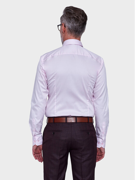 VILLARO VILLARO Koszula 009DLSLIM Różowy Slim Fit