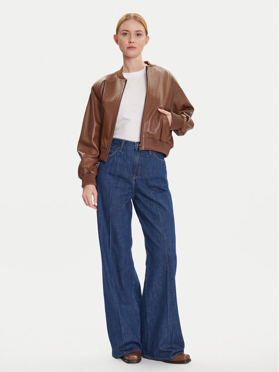 Lee Lee Jeansy Stella 112107279 Granatowy Wide Leg