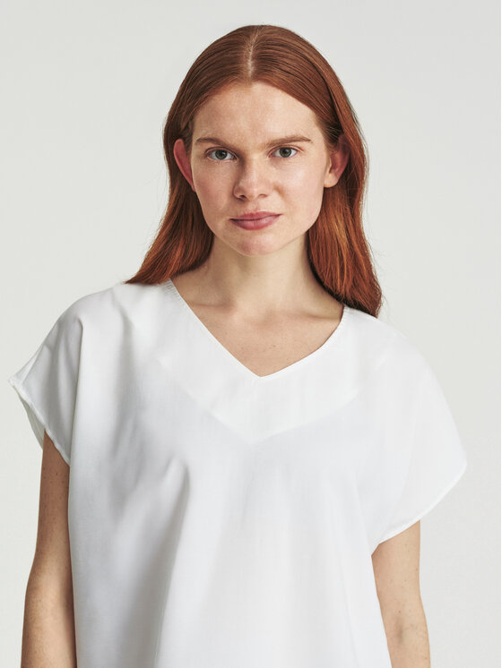 TATUUM TATUUM Bluzka PANTI Kremowy Loose Fit