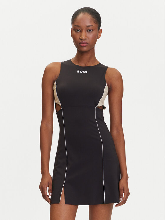 BOSS BOSS Rochie tenis Holy Alice 3 50545815 Negru Slim Fit